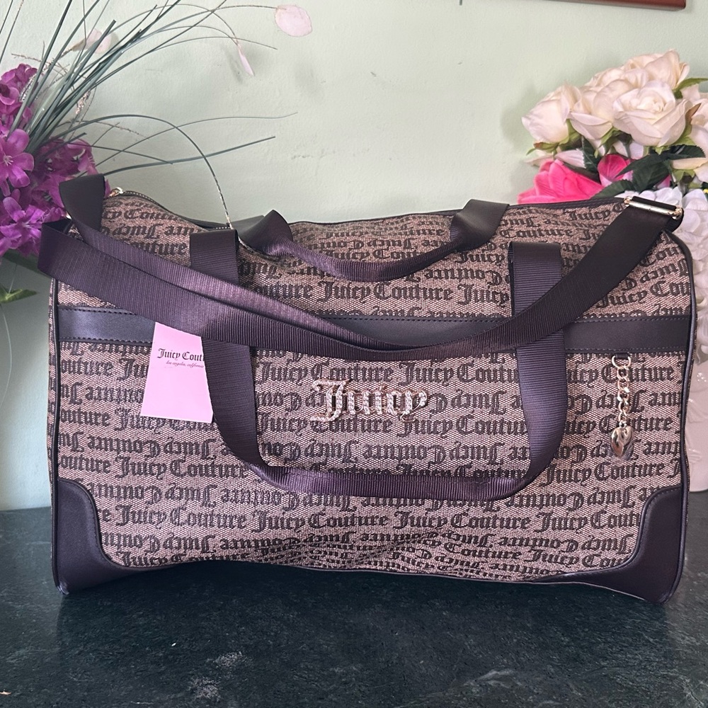 Juicy Couture Brown and Black Women's Bag